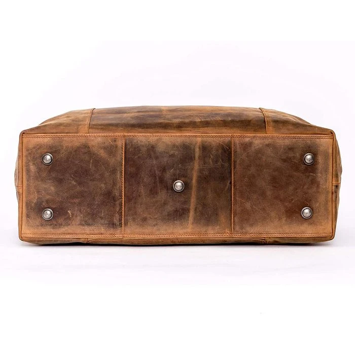 Almadih Reisetasche Yuri, Echt Leder, Braun Vintage, 31 Liter, 51cm, Größe S – Bild 5