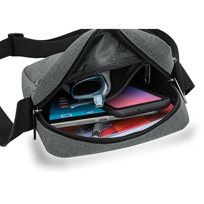 Wedo Umhängetasche 59350512, COLLEGE, Polyester, 20,5 X 22,5 X 6 Cm, Grau – Bild 2