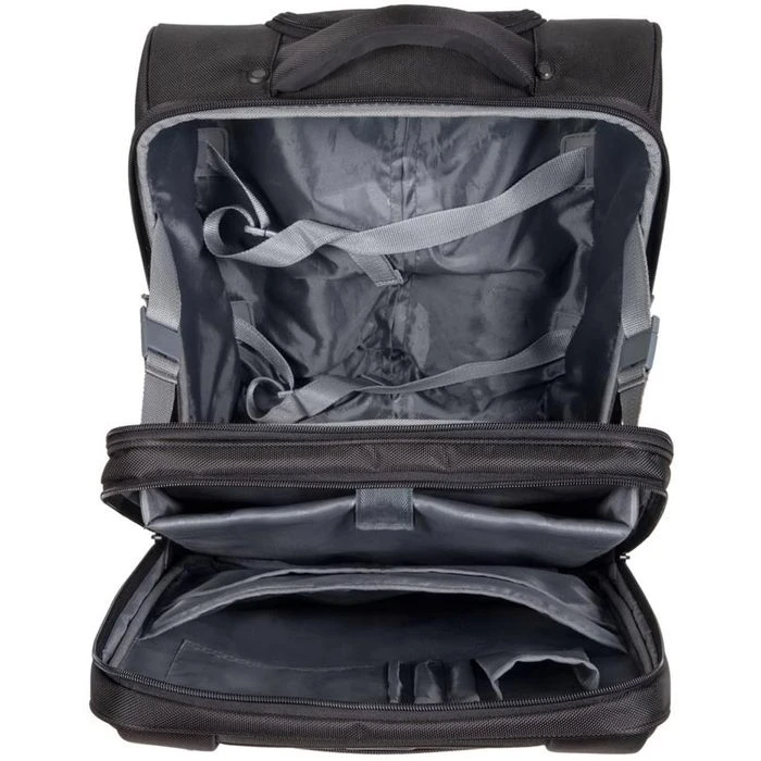 LightPak Business-Trolley Lando 46146, Nylon, Mit Laptopfach, Schwarz – Bild 3