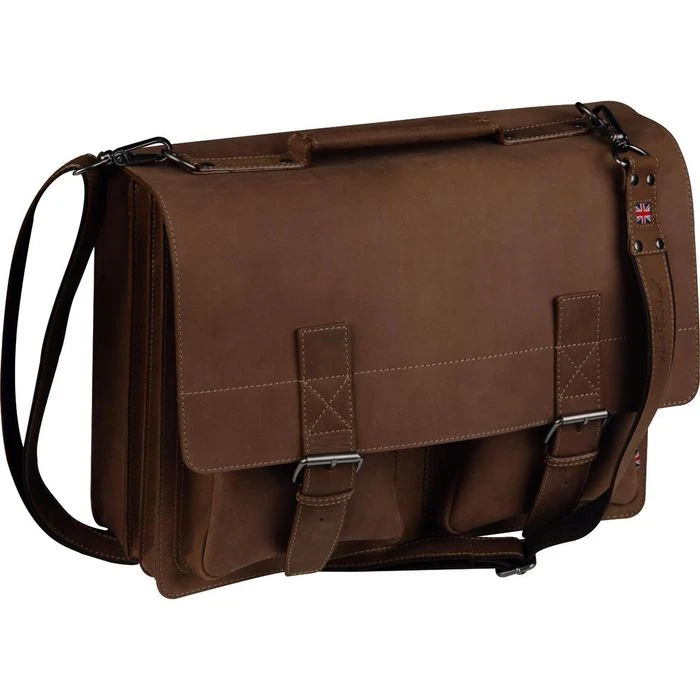 Pride&Soul Earl Aktentasche 47132 Echt Leder Braun