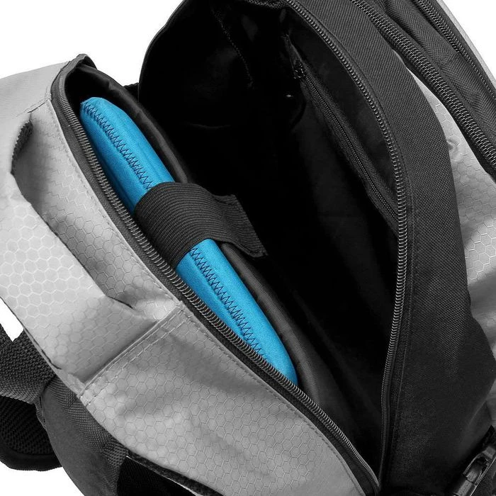 Monzana Rucksack 102386, Schwarz/grau Laptopfach Polyester 34L 46cm – Bild 4