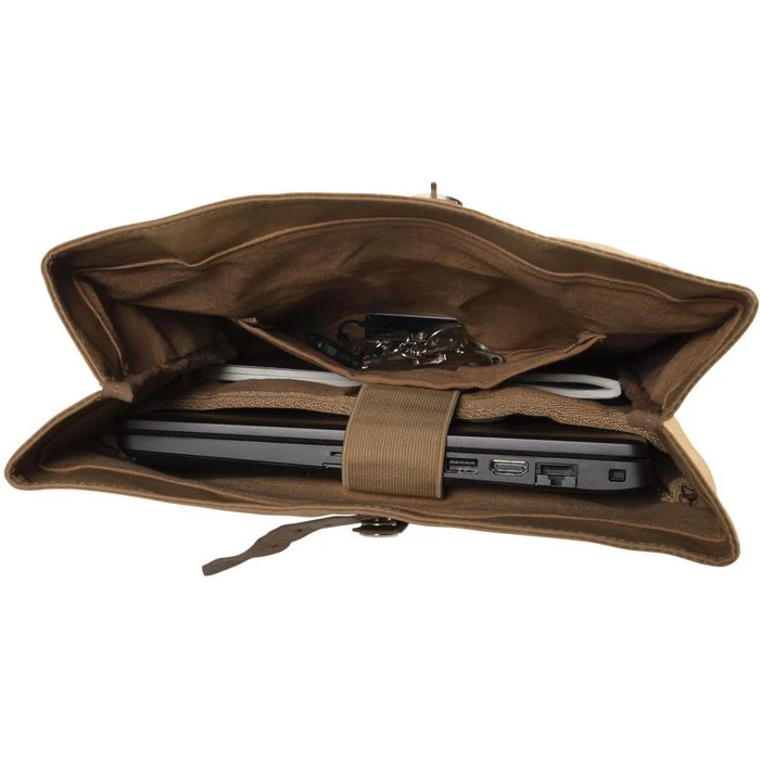 Exacompta Rucksack Eterneco 17640E, Roll-Top, Braun, Laptopfach, Papier, 17L, 43cm – Bild 2