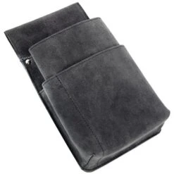 Alassio Kellnertasche 42197, Echt Leder, Für Kellnerbörsen Bis 19 X 10 Cm, Grau