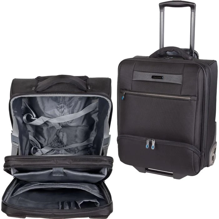 LightPak Business-Trolley Lando 46146, Nylon, Mit Laptopfach, Schwarz – Bild 4