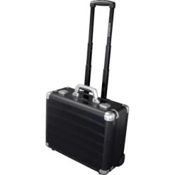 Alumaxx Business-Trolley Galaxy 45167, Aluminium, Mit Laptopfach, Schwarz