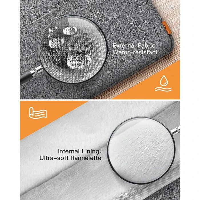 Inateck Laptophülle LB01005-13, Polyester, Grau, Bis 33,78 Cm / 13,3 Zoll – Bild 4