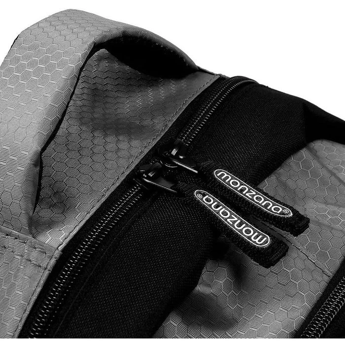 Monzana Rucksack 102386, Schwarz/grau Laptopfach Polyester 34L 46cm – Bild 5