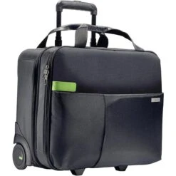 Leitz Business-Trolley Complete Smart Traveller, Polyester, Mit Laptopfach, Schwarz, 25L
