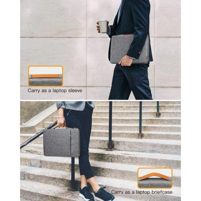 Inateck Laptophülle LB02006-15, Polyester, Grau, Bis 39,6 Cm / 15,6 Zoll – Bild 5