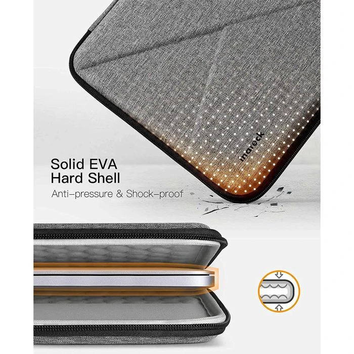 Inateck Laptophülle LB01007-13, Polyester, Grau, Bis 33,78 Cm / 13,3 Zoll – Bild 4