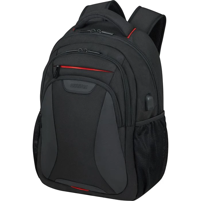AmericanTourister Laptop-Rucksack At Work ECO USB, Bis 15,6 Zoll / 39,6cm, Recyceltes PET