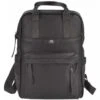 Greenburry Rucksack Madl Dasch Toni, 5609-39, New Black, Laptopfach, Kunstleder, 18L, 40cm Damen