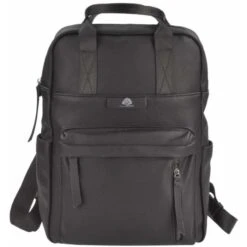 Greenburry Rucksack Madl Dasch Toni, 5609-39, New Black, Laptopfach, Kunstleder, 18L, 40cm Damen
