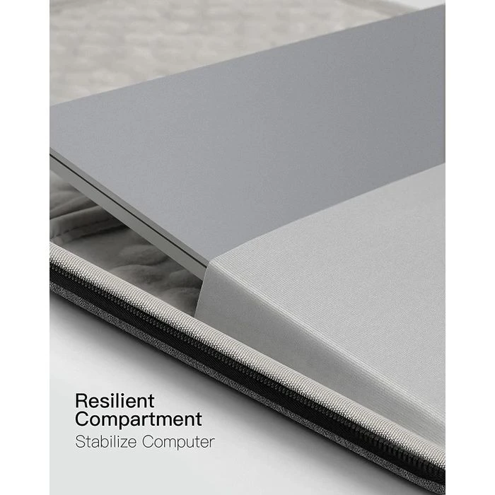 Inateck Laptophülle LB01007-13, Polyester, Grau, Bis 33,78 Cm / 13,3 Zoll – Bild 3