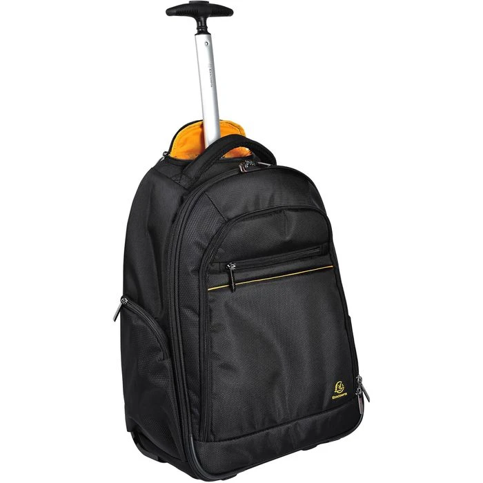 Exacompta Business-Trolley Exactive Exabusiness, 18634E , Polyester, Mit Laptopfach, Schwarz, 47L